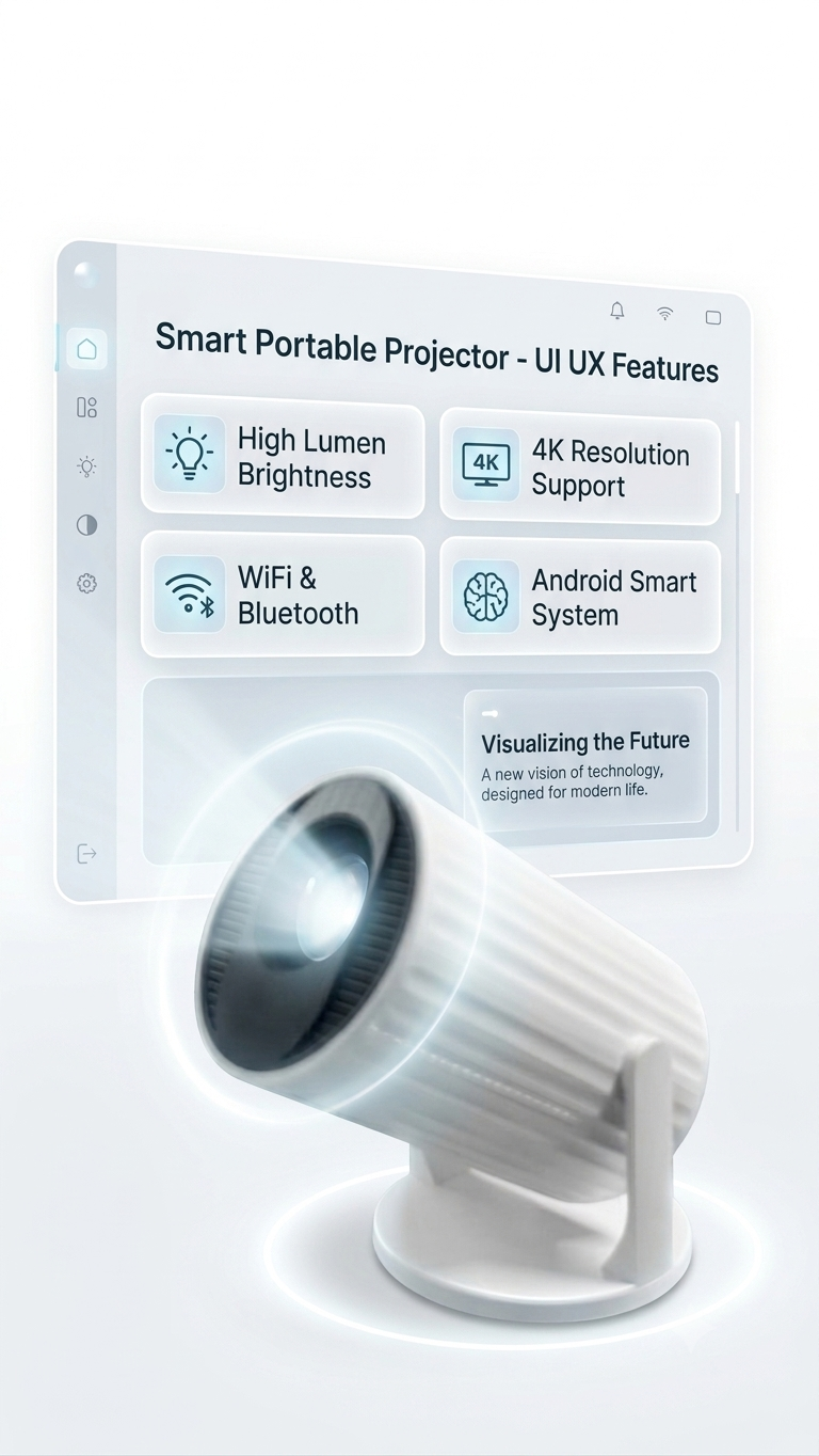 P80 Mini Android Projector - Image 2